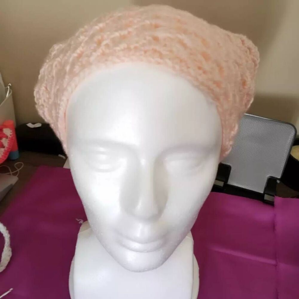 Crochet handmade one piece hat or cop top - Picture 9 of 12